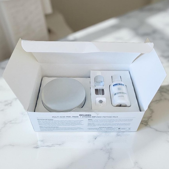 Beverly Hills MD Step 1 2 Multi Acid 30 Peel Pads & Vitamin Infused Peptide Milk - Picture 4 of 4